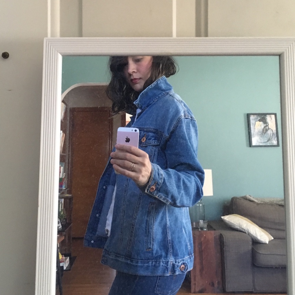 F21 Oversized Denim Jacket